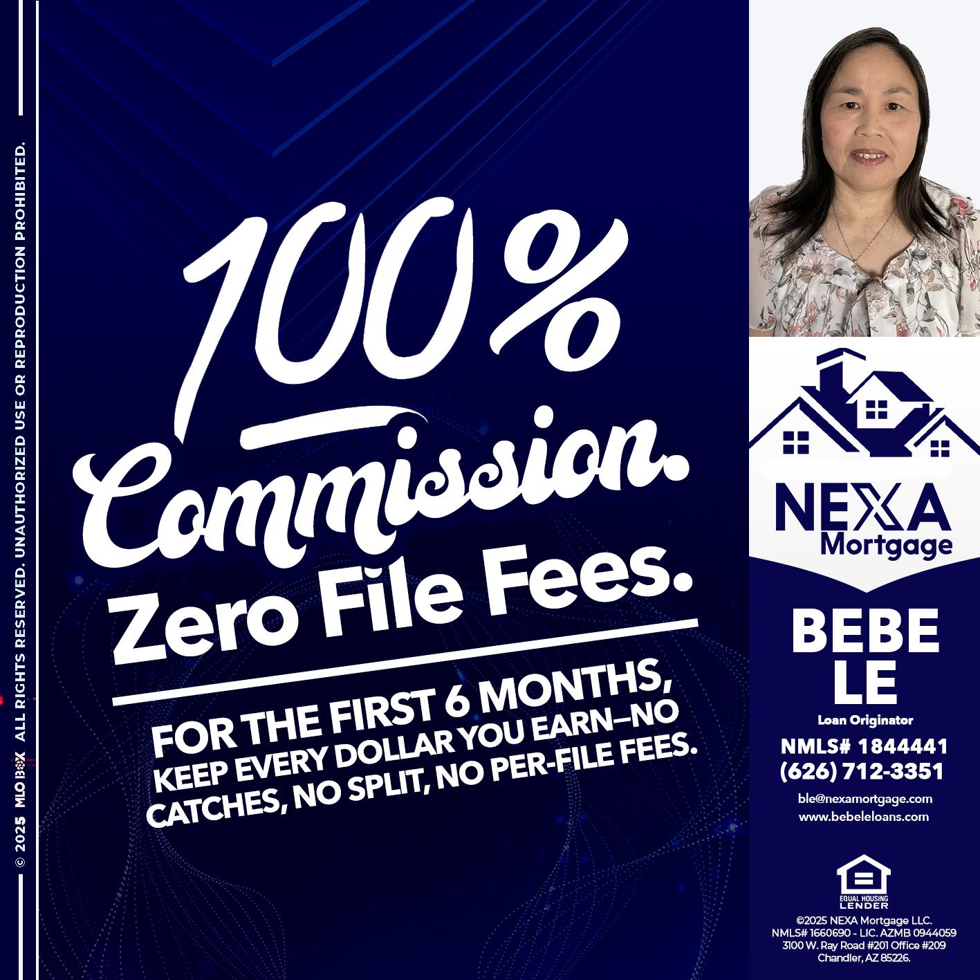 100% COMMISSION - Bebe Le- Serving California -Loan Originator