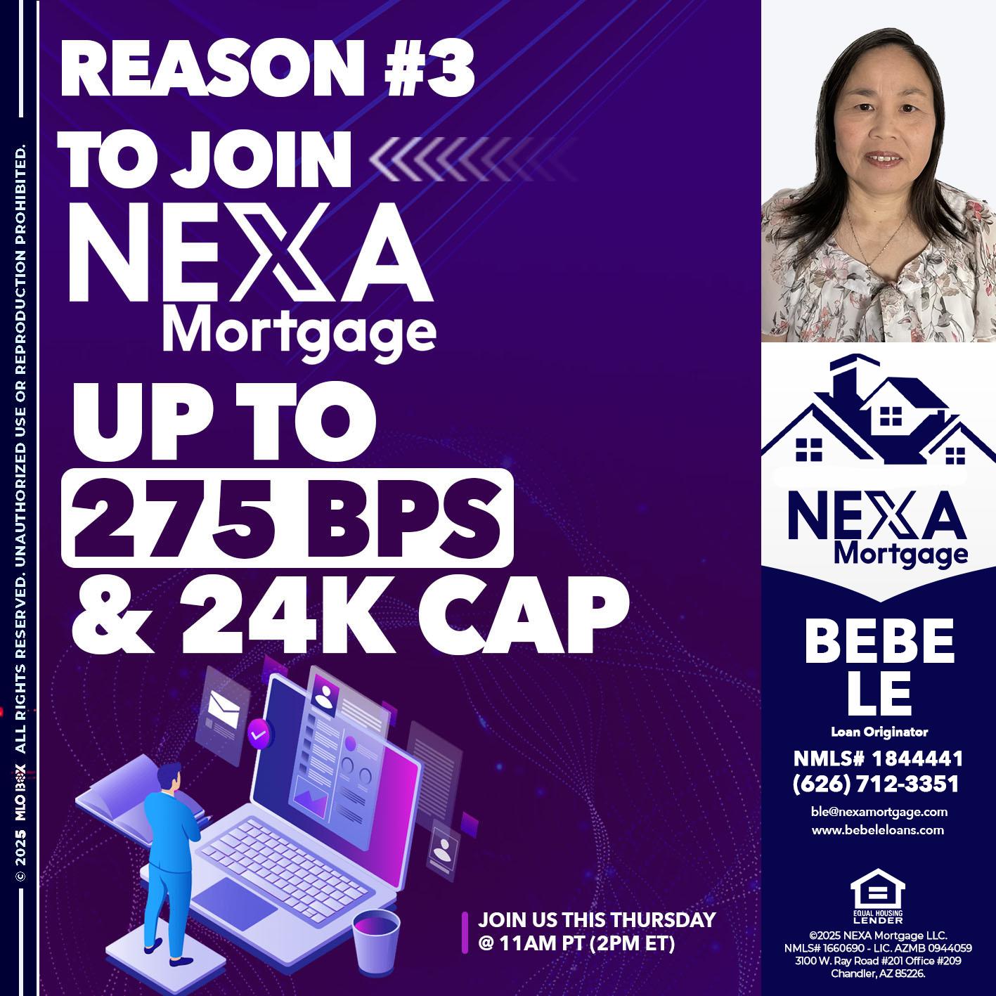 REASON 3 - Bebe Le- Serving California -Loan Originator