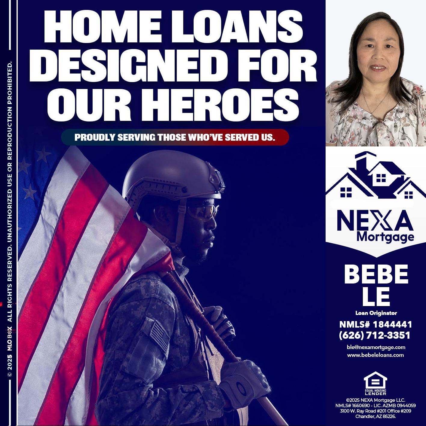 home loans - Bebe Le- Serving California -Loan Originator