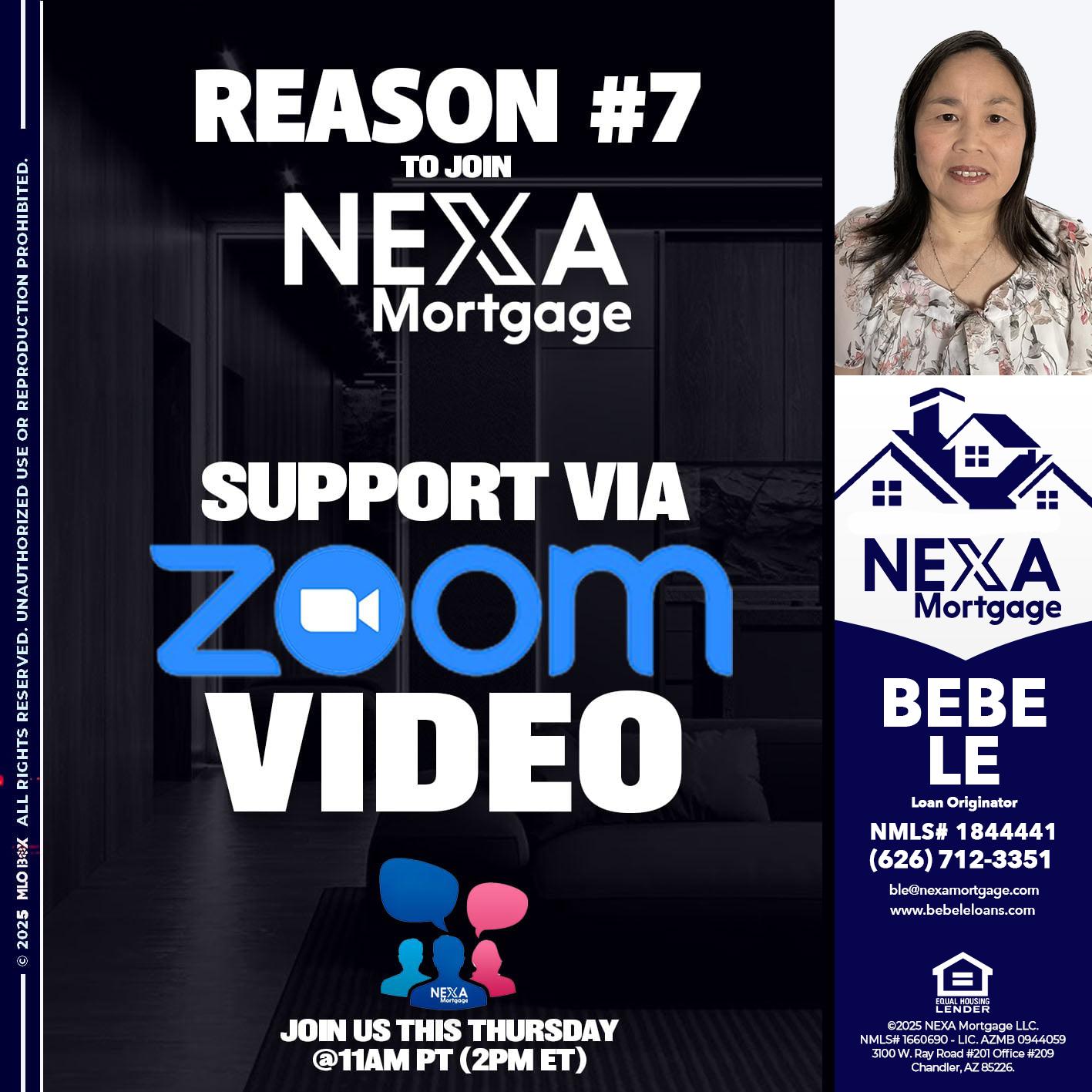 REASON 7 - Bebe Le- Serving California -Loan Originator
