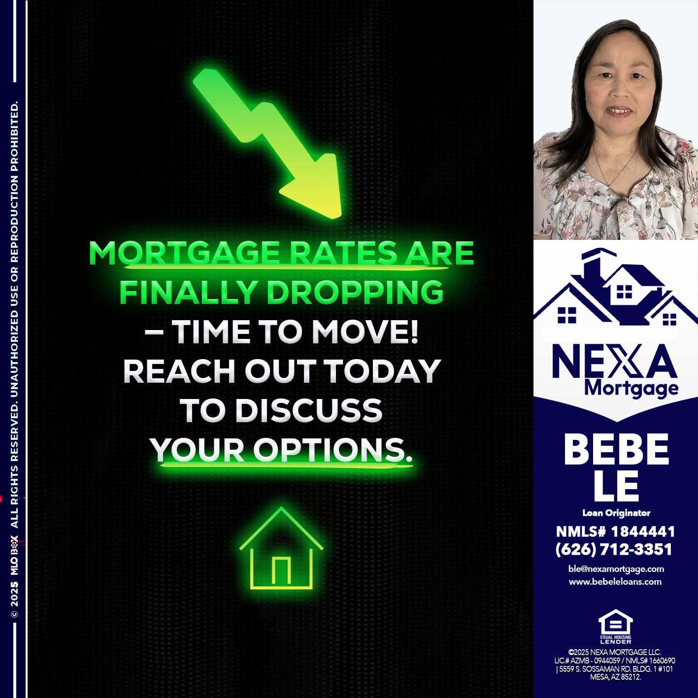 MORTGAGE RATES - Bebe Le- Serving California -Loan Originator