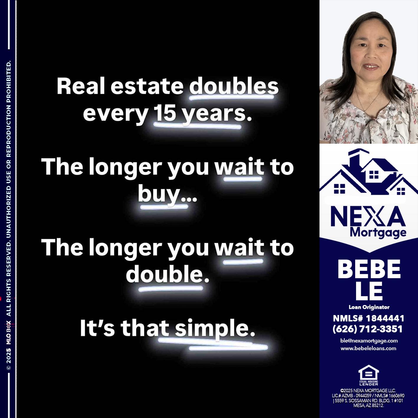 REAL ESTATE - Bebe Le- Serving California -Loan Originator