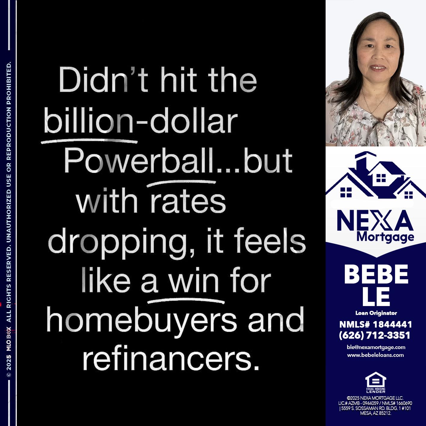 DIDNT HIT - Bebe Le- Serving California -Loan Originator
