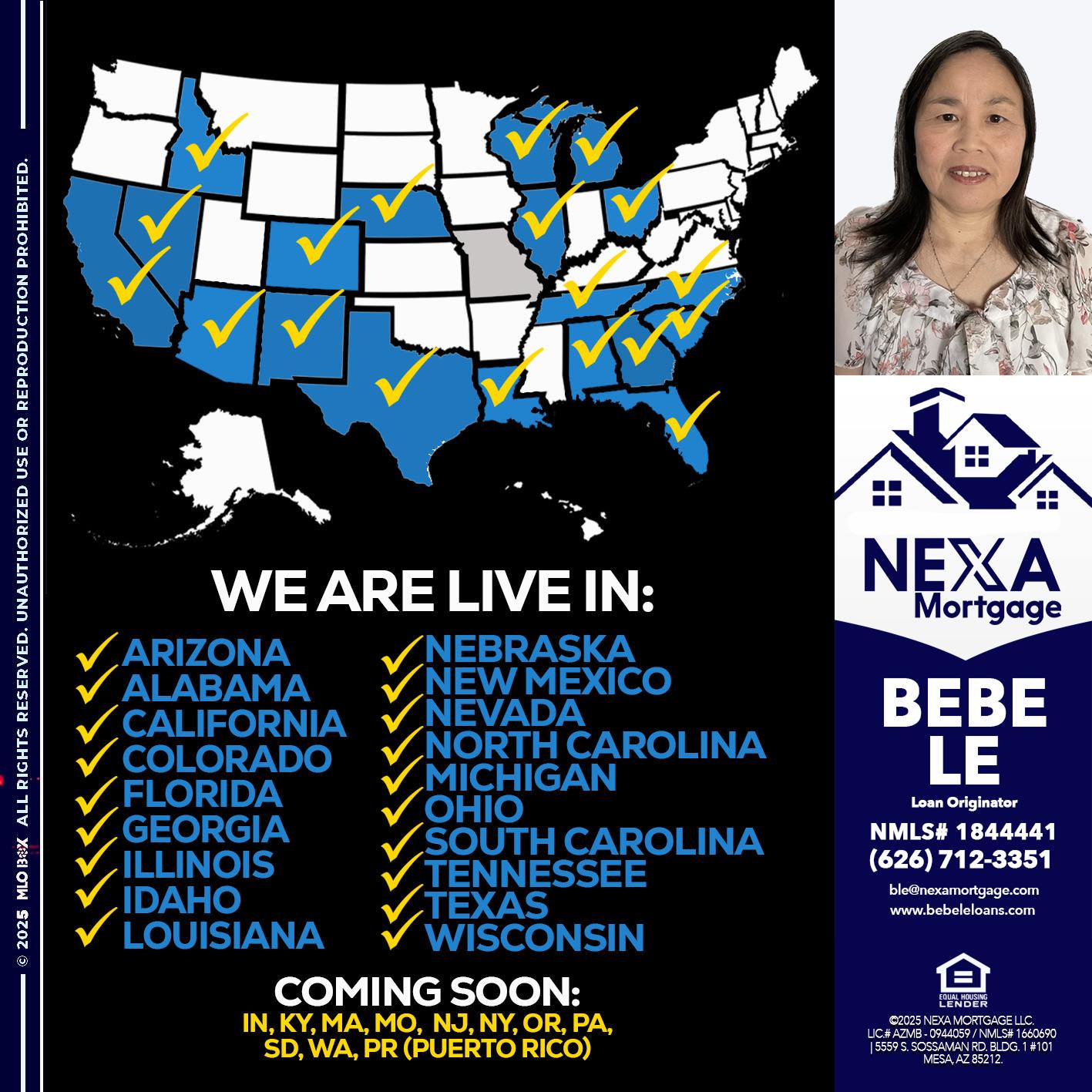 New Mexico live - Bebe Le- Serving California -Loan Originator New Mexico live - Bebe Le- Serving California -Loan Originator