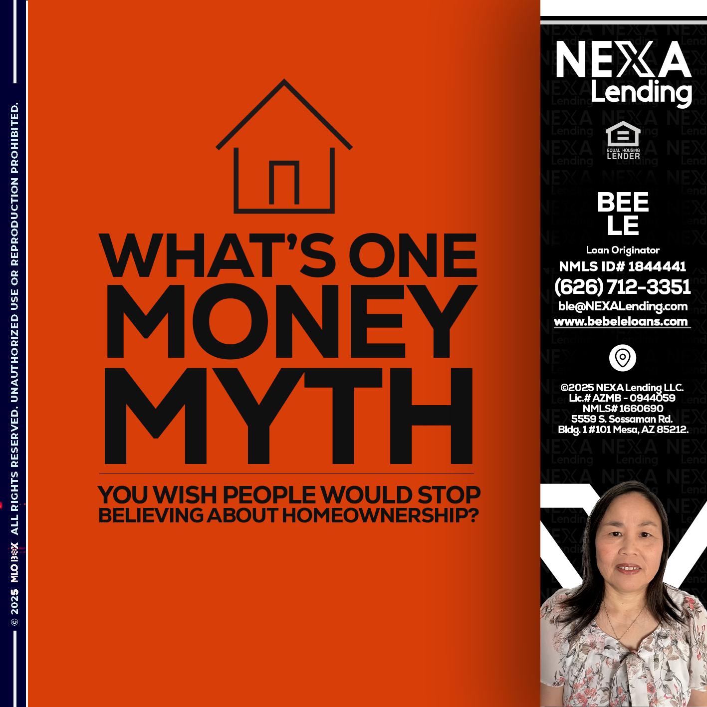 WHATS ONE - Bebe Le- Serving California -Loan Originator