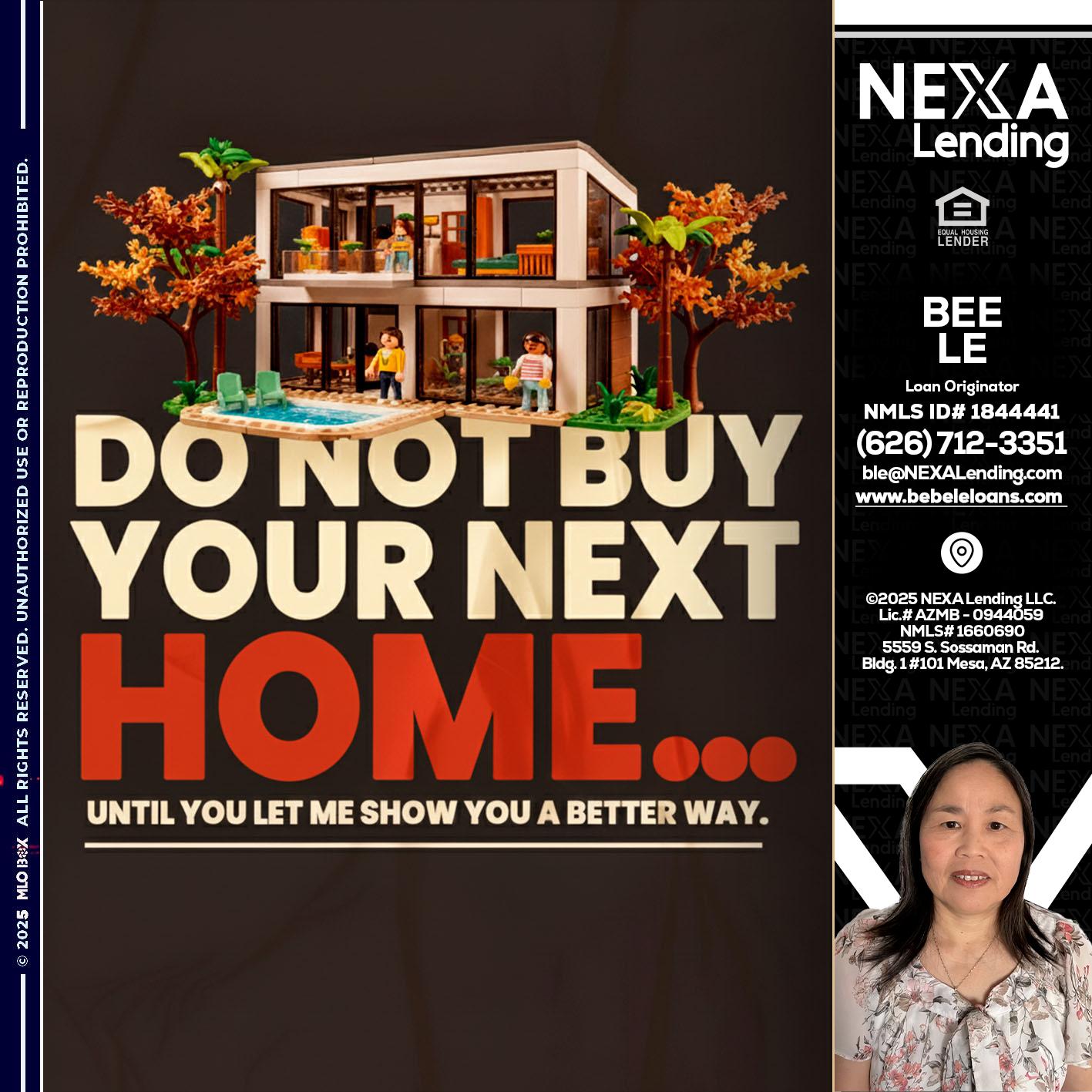DO NOT BUY - Bebe Le- Serving California -Loan Originator