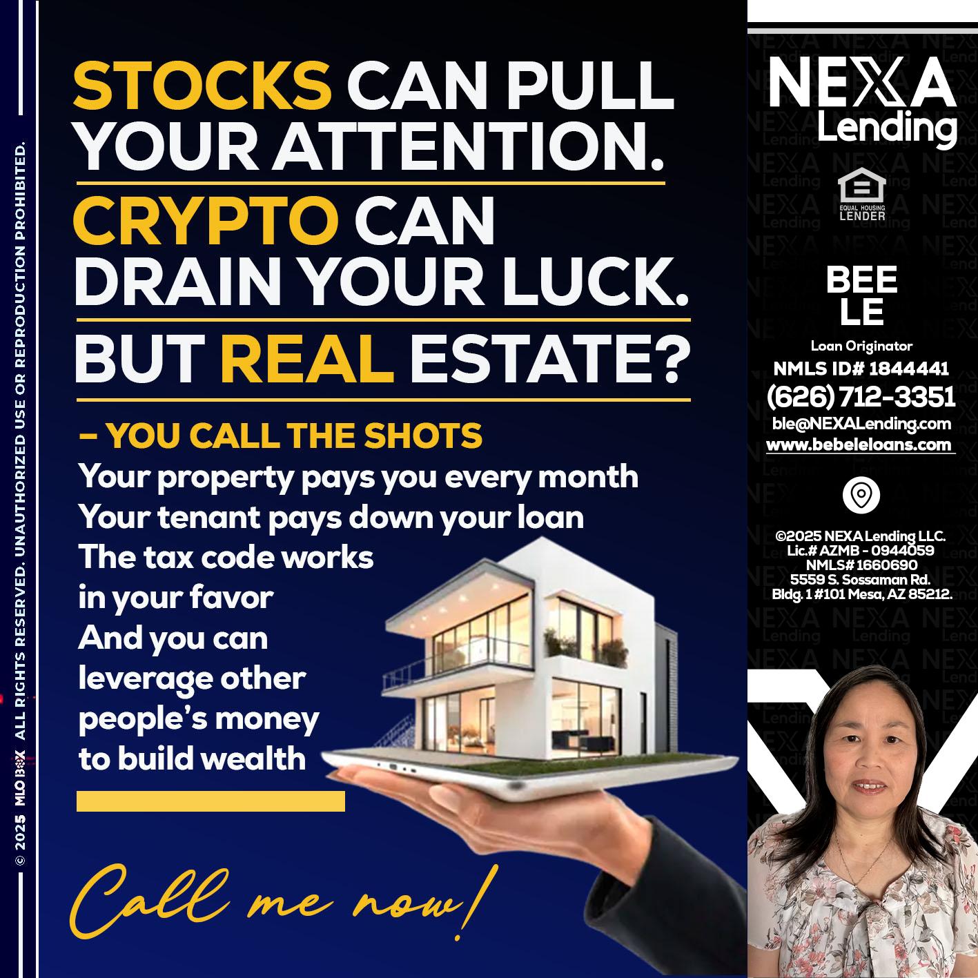 STOCK YOUR - Bebe Le- Serving California -Loan Originator