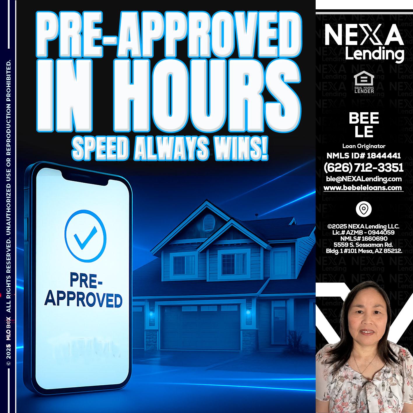 PRE - Bebe Le- Serving California -Loan Originator