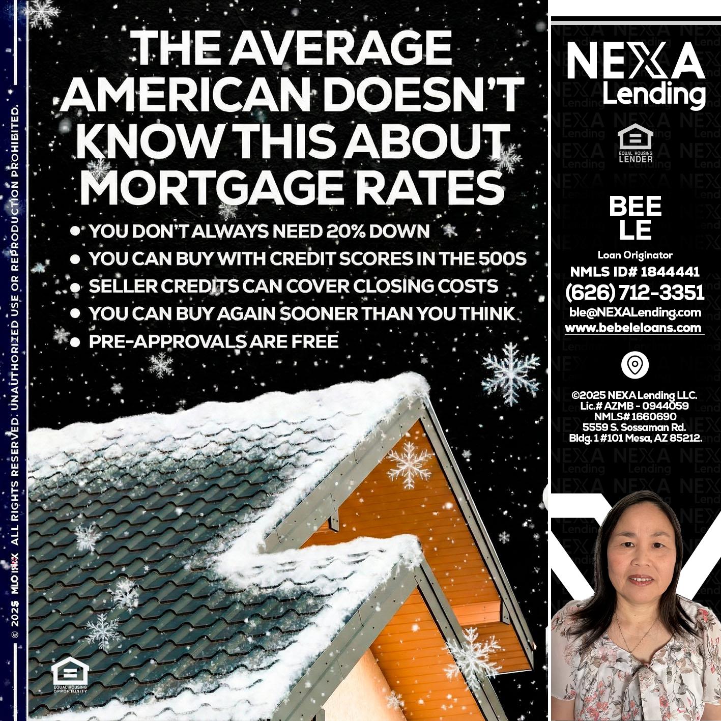 THE AVERAGE - Bebe Le- Serving California -Loan Originator