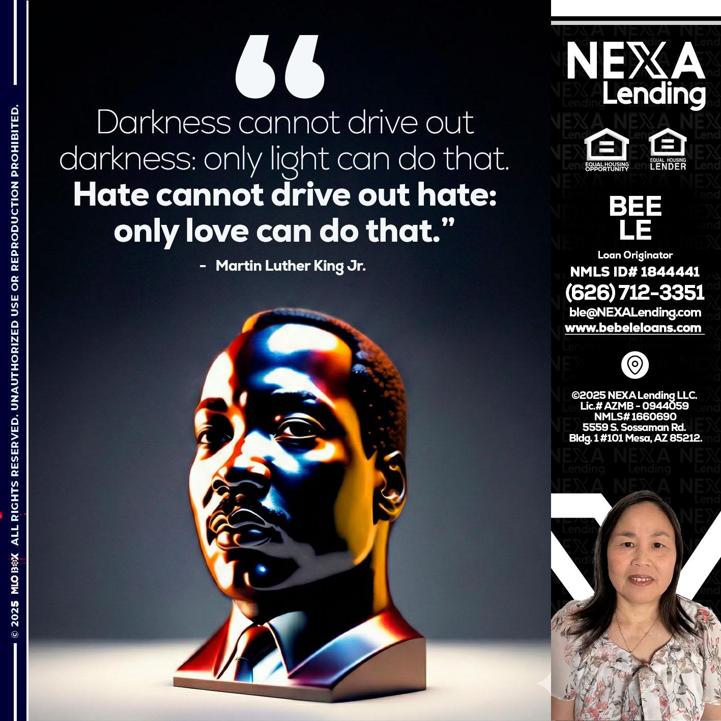 MLK 2026 - Bebe Le- Serving California -Loan Originator