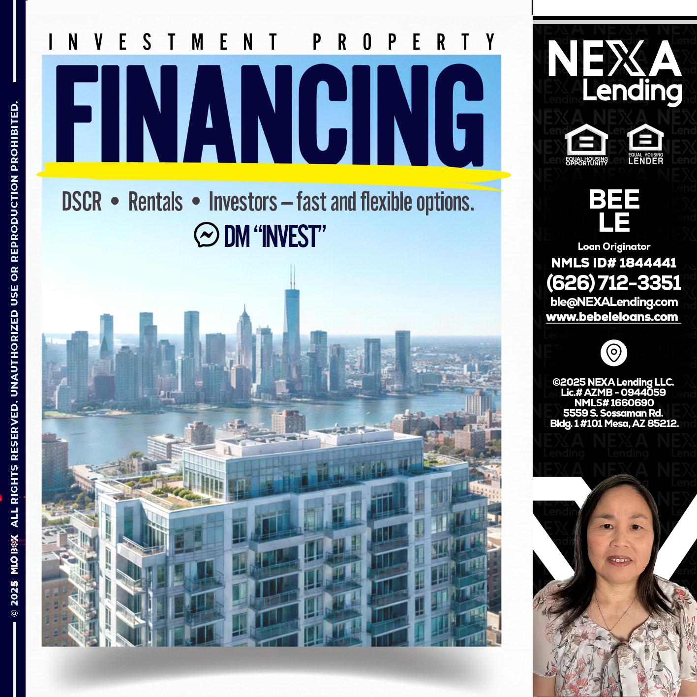 FINANCING - Bebe Le- Serving California -Loan Originator