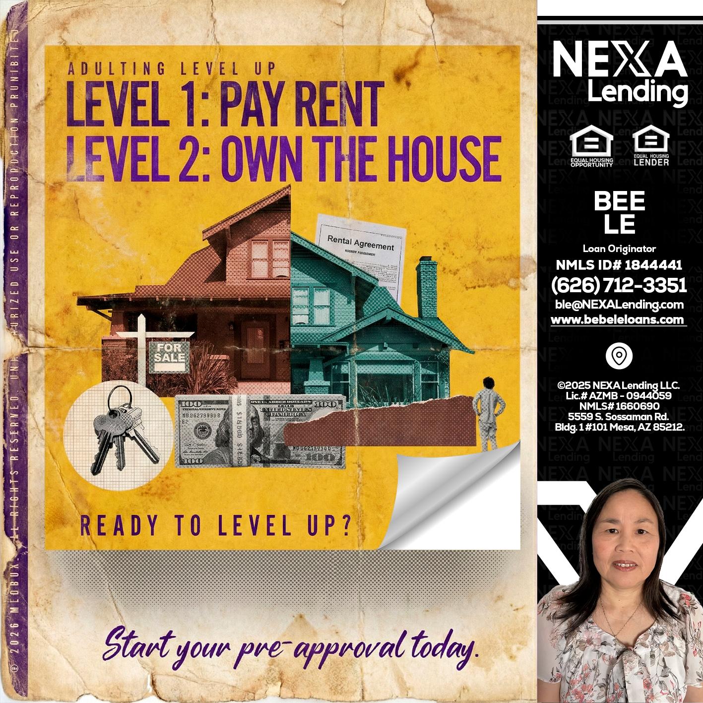 LEVEL 1 - Bebe Le- Serving California -Loan Originator