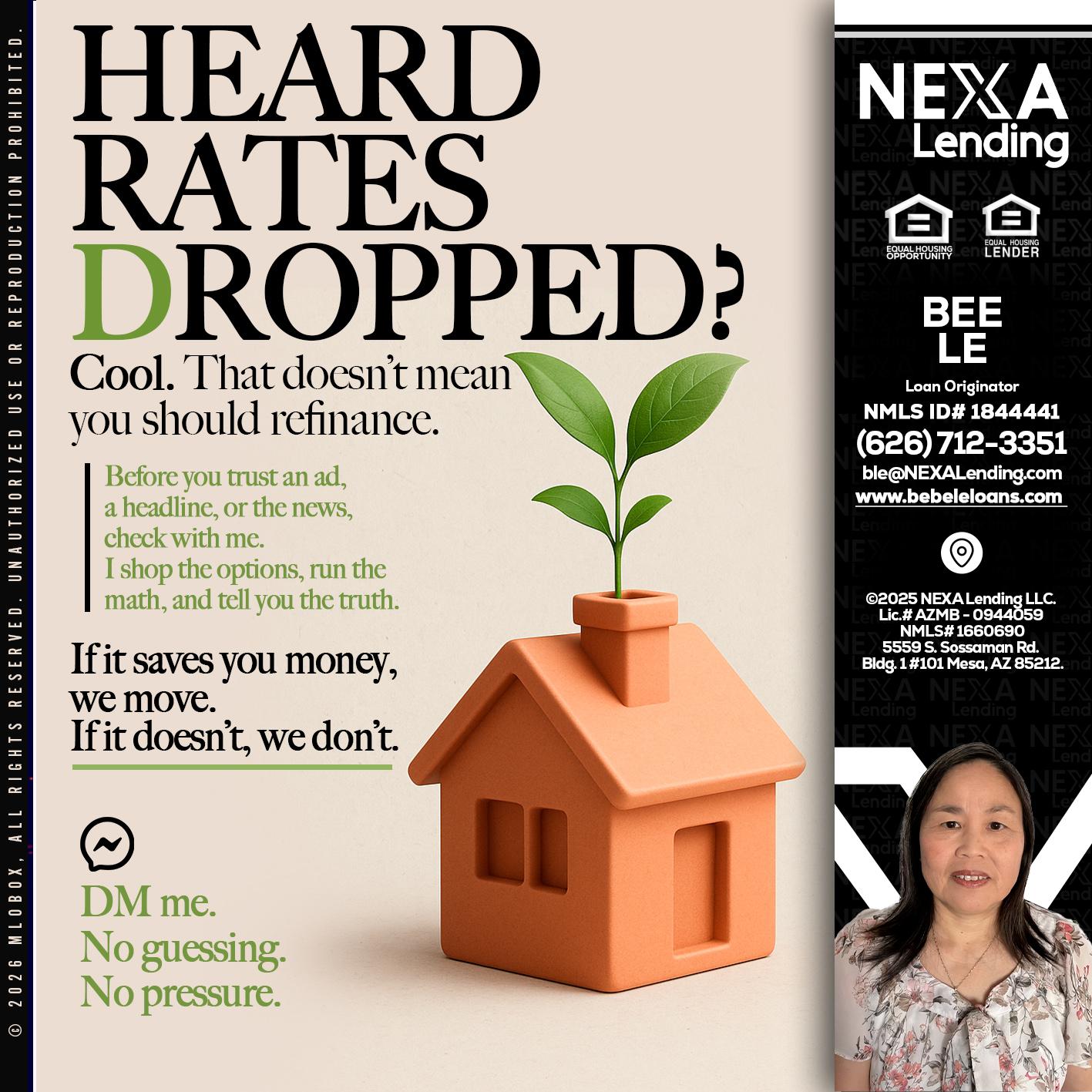 HEARD RATES - Bebe Le- Serving California -Loan Originator