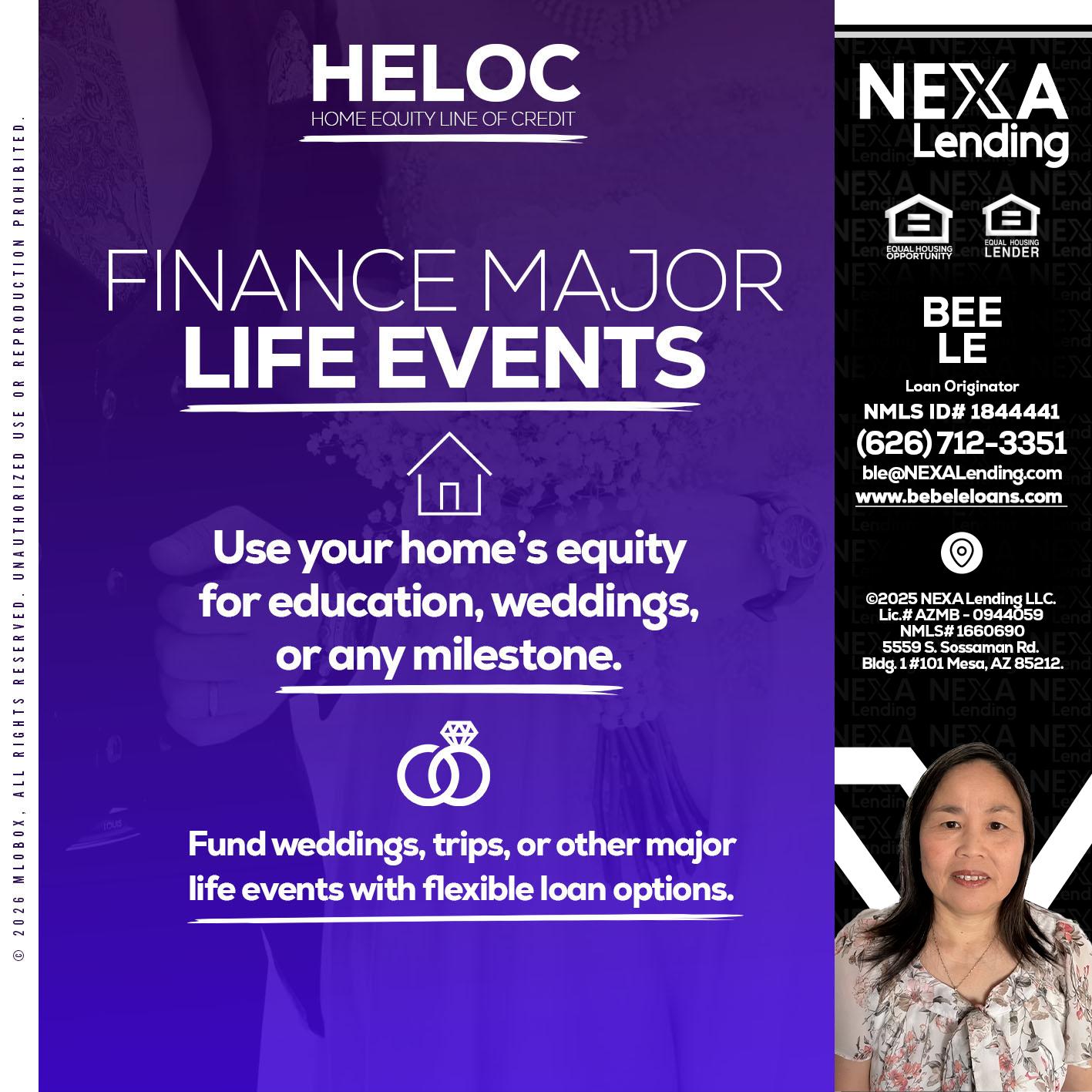 HELOC - Bebe Le- Serving California -Loan Originator