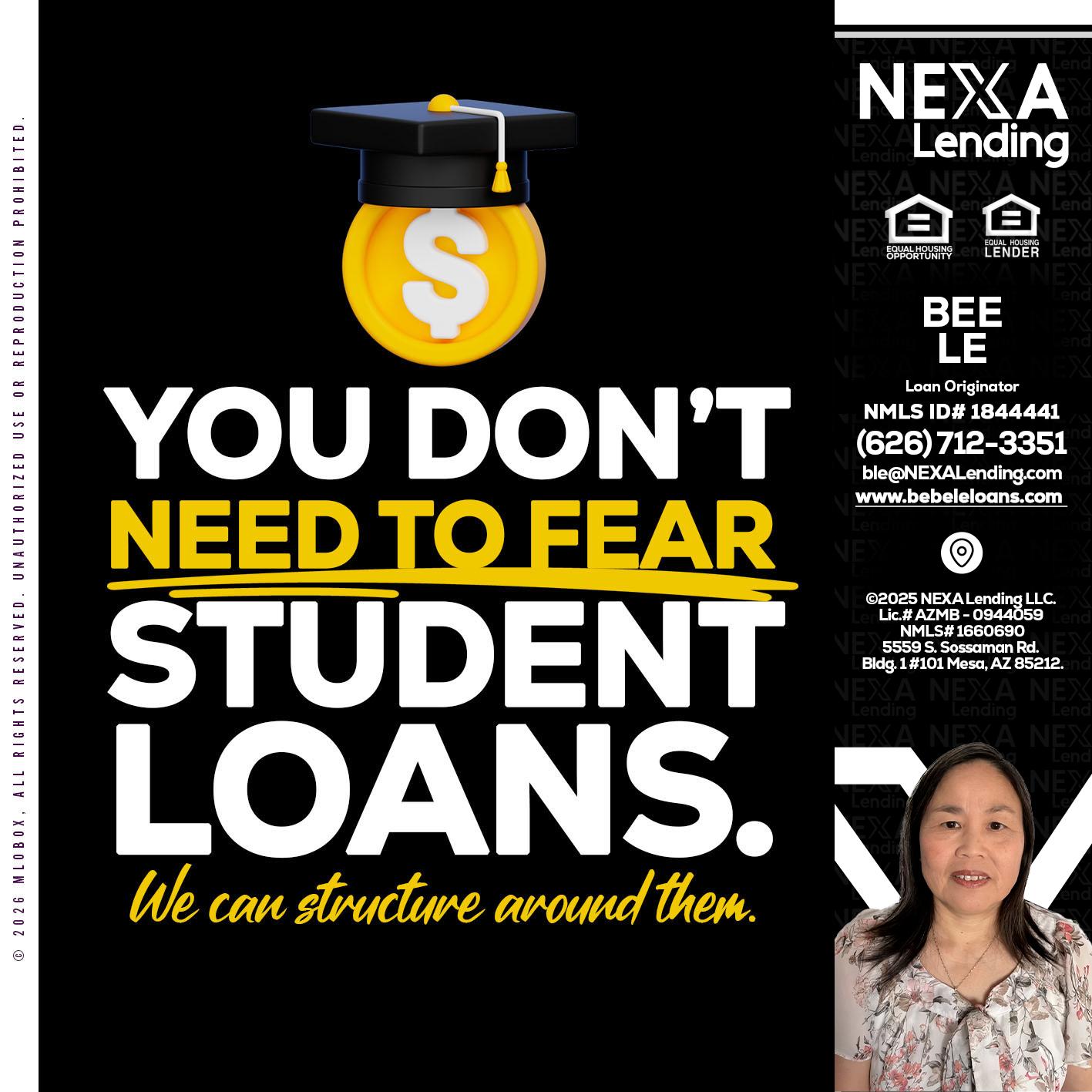 YOU DONT NEED - Bebe Le- Serving California -Loan Originator