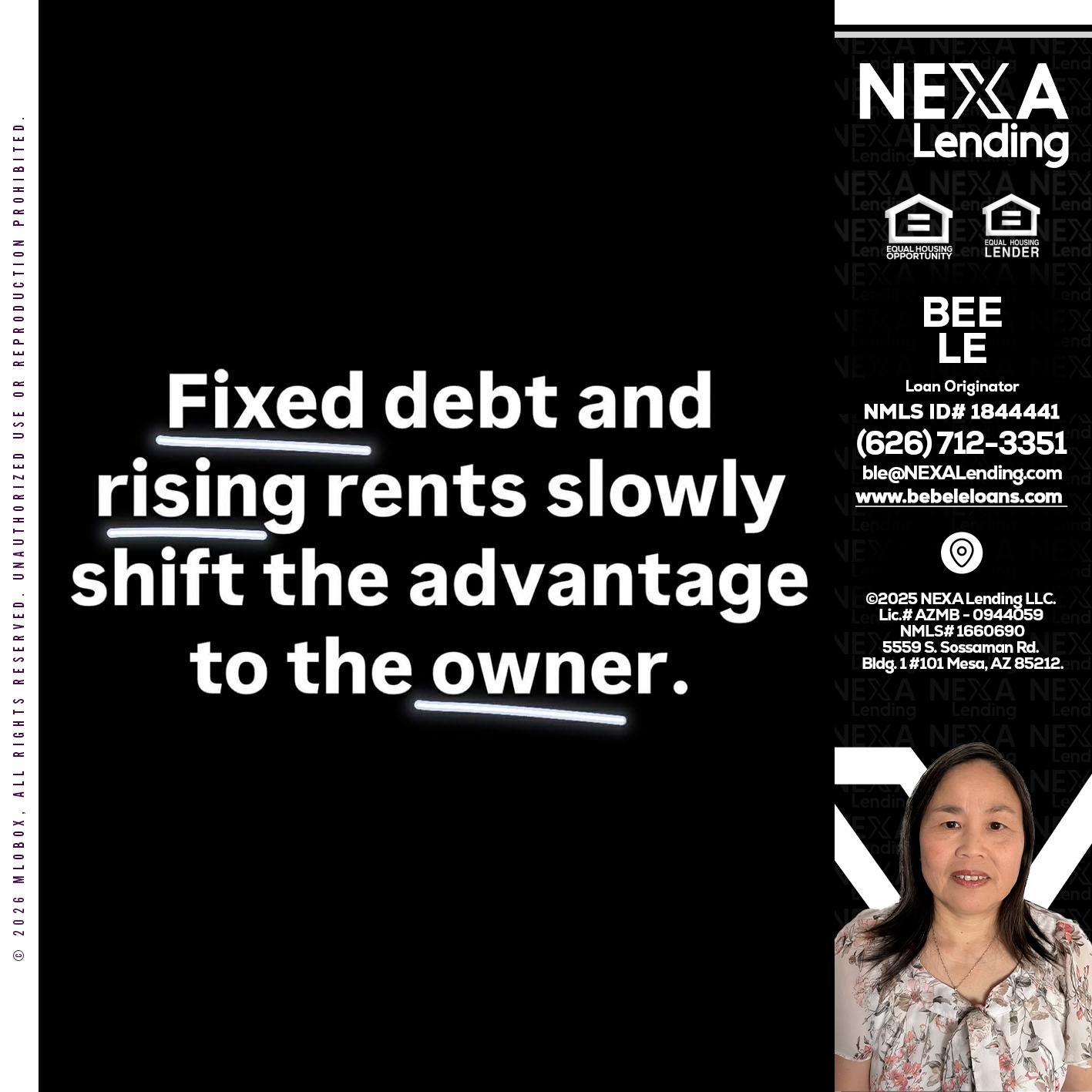 FIXED DEBT - Bebe Le- Serving California -Loan Originator