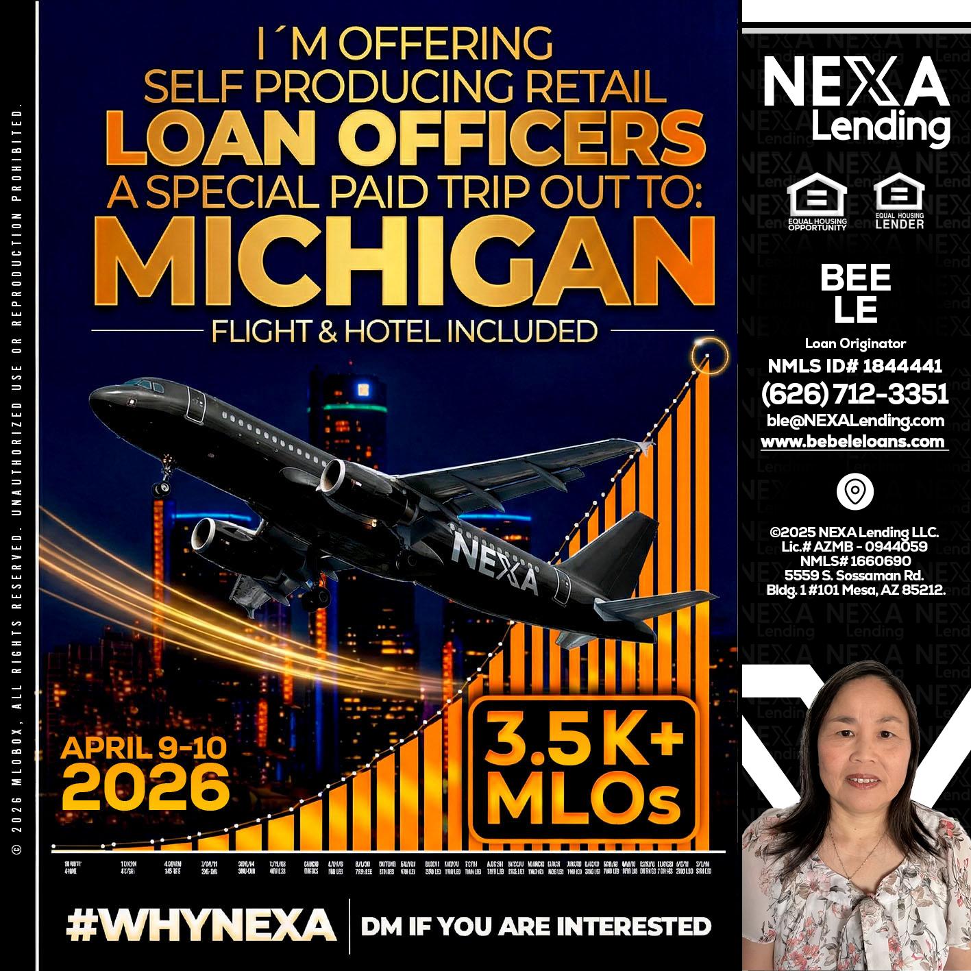 3.5K - Bebe Le- Serving California -Loan Originator