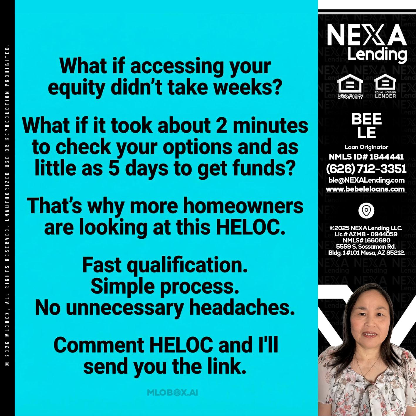 what if - Bebe Le- Serving California -Loan Originator