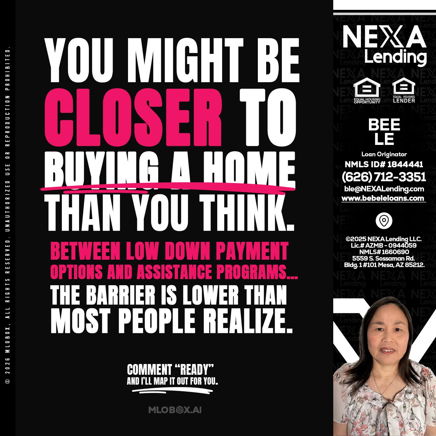 YOU MIGHT BE - Bebe Le- Serving California -Loan Originator