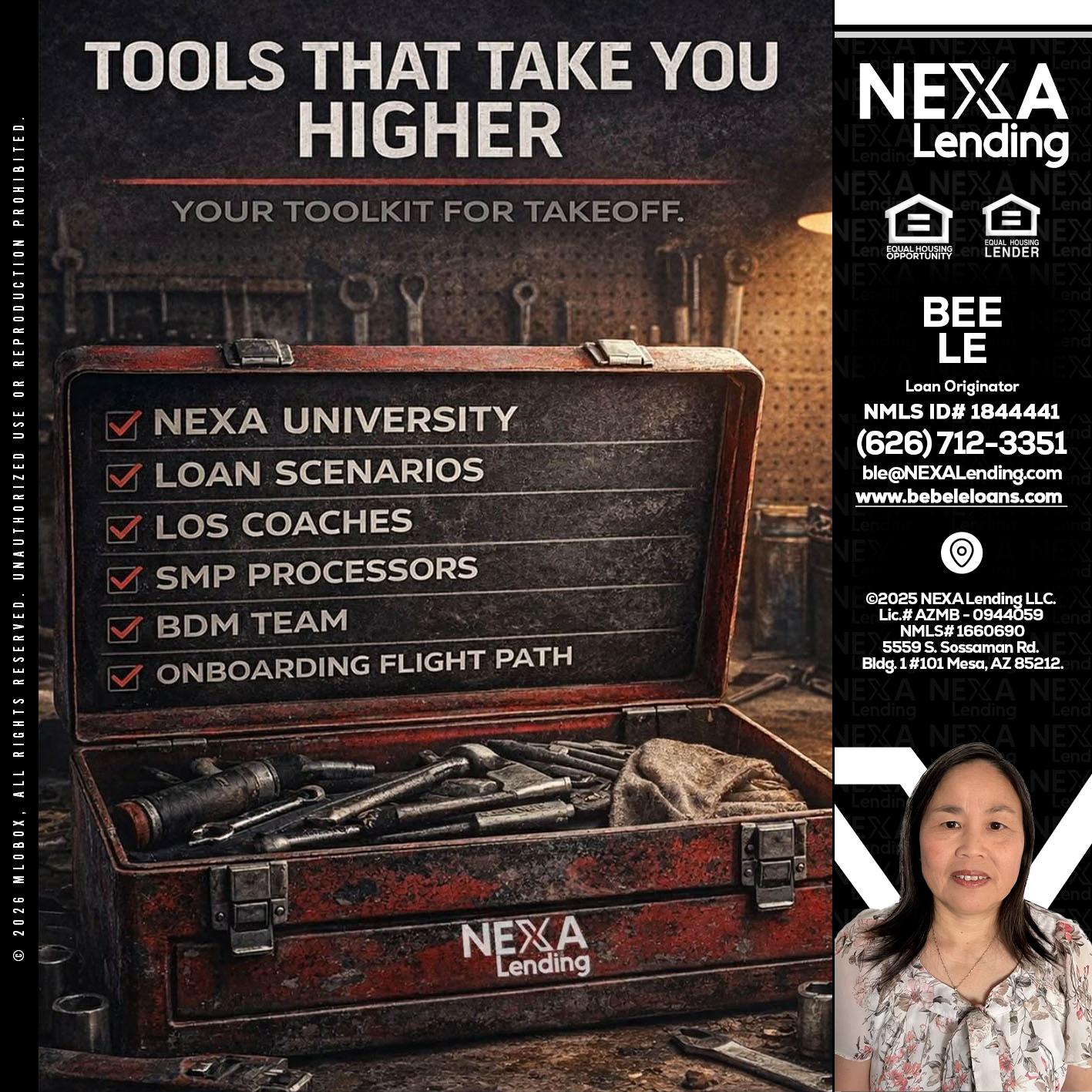 TOOLS THAT - Bebe Le- Serving California -Loan Originator