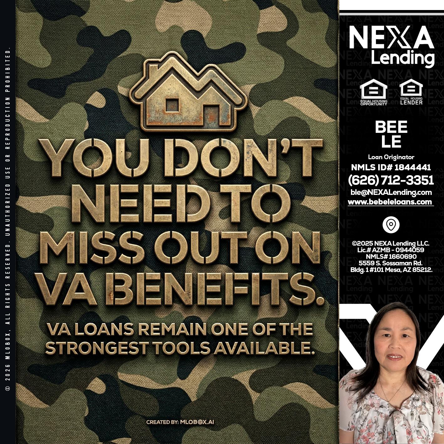 you don't need - Bebe Le- Serving California -Loan Originator