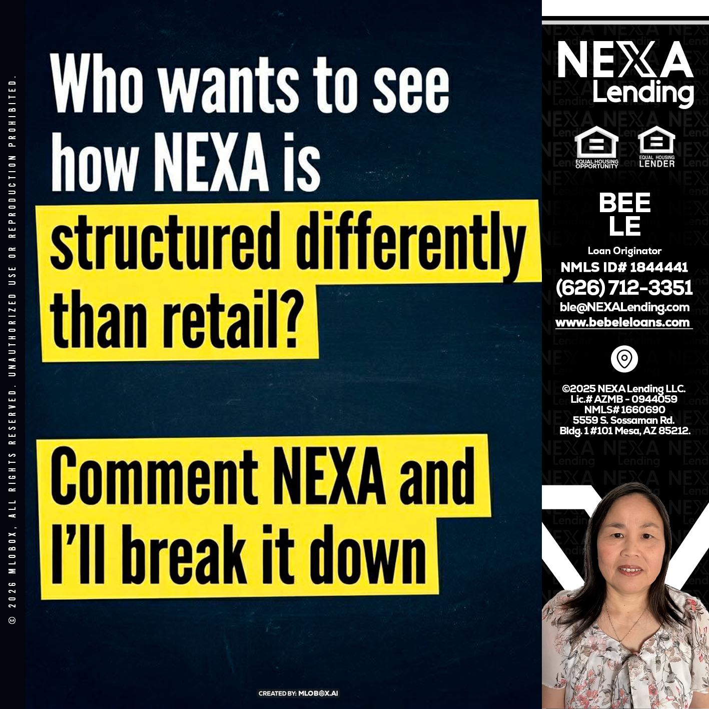 who want to see - Bebe Le- Serving California -Loan Originator