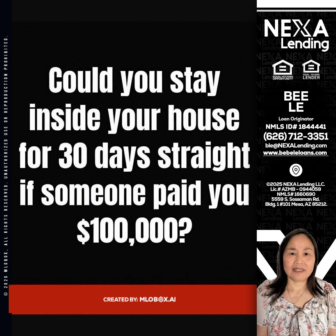 COULD YOU STAY - Bebe Le- Serving California -Loan Originator