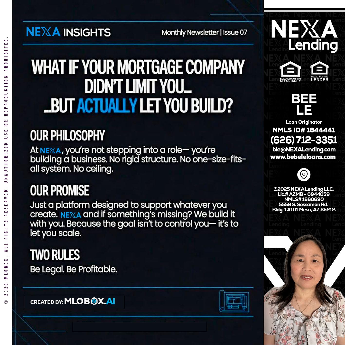 NEXA INSIGHTS - Bebe Le- Serving California -Loan Originator