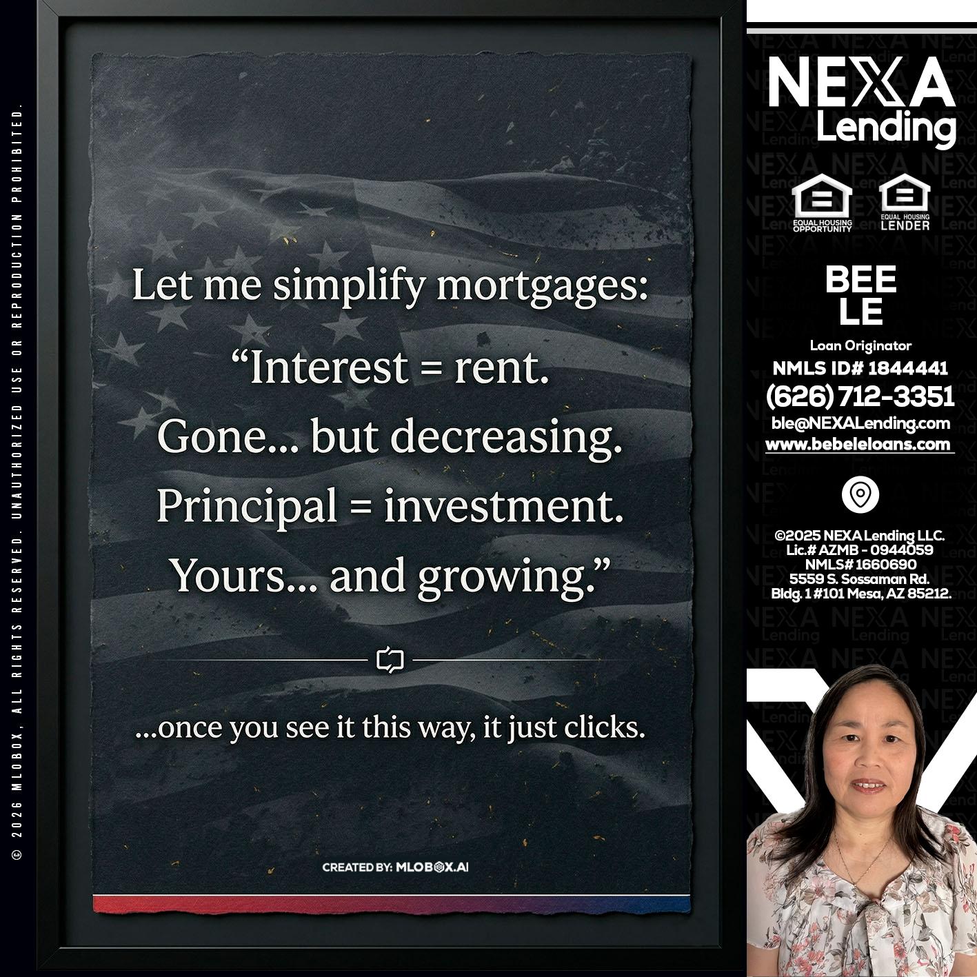 LET ME SIMPLIFY - Bebe Le- Serving California -Loan Originator