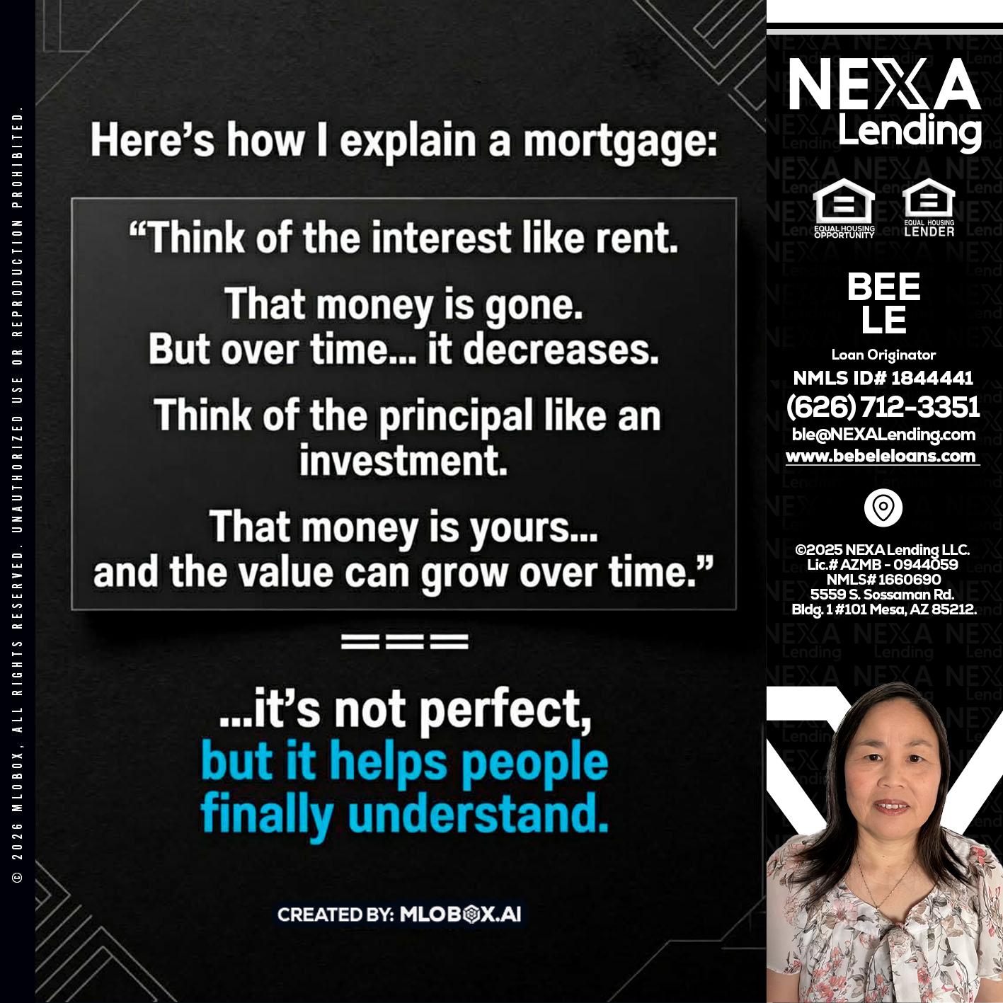 HERES NOW - Bebe Le- Serving California -Loan Originator