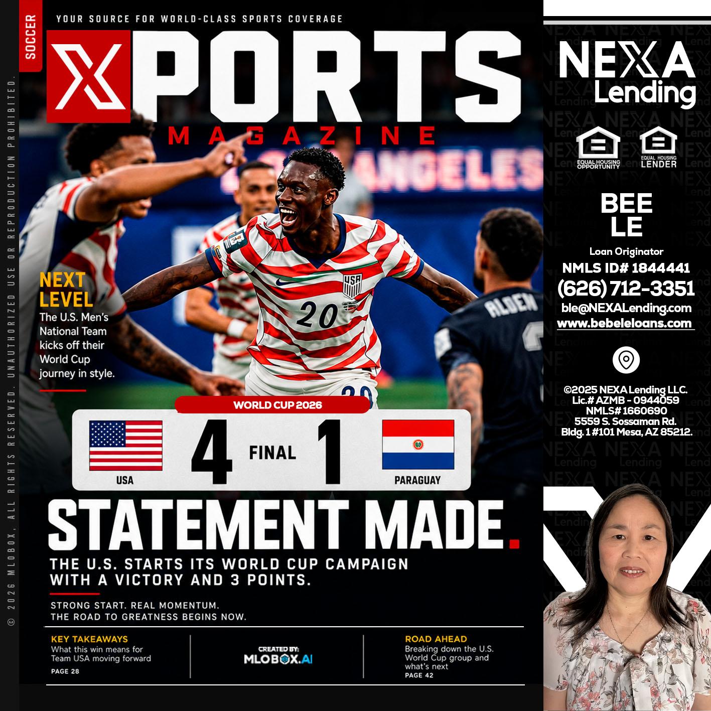 XPORTS - Bebe Le- Serving California -Loan Originator