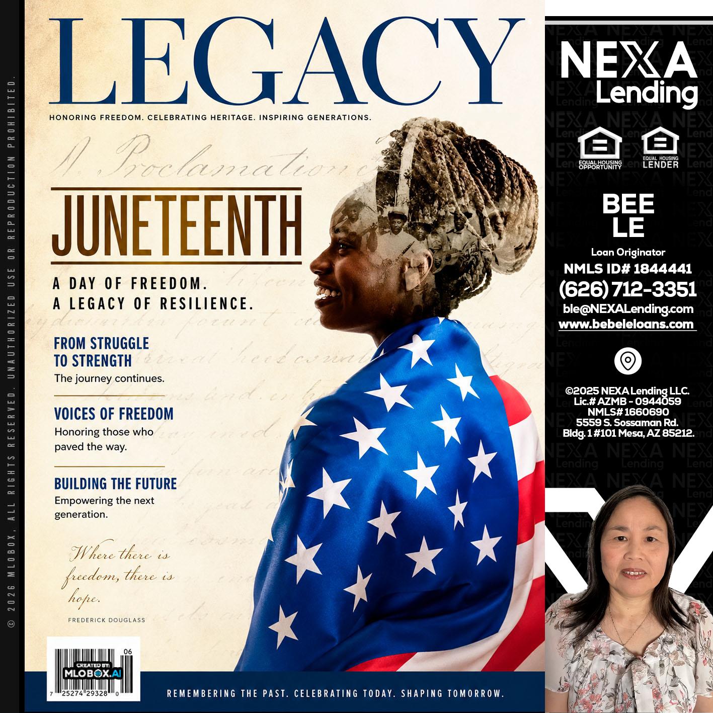 LEGACY - Bebe Le- Serving California -Loan Originator