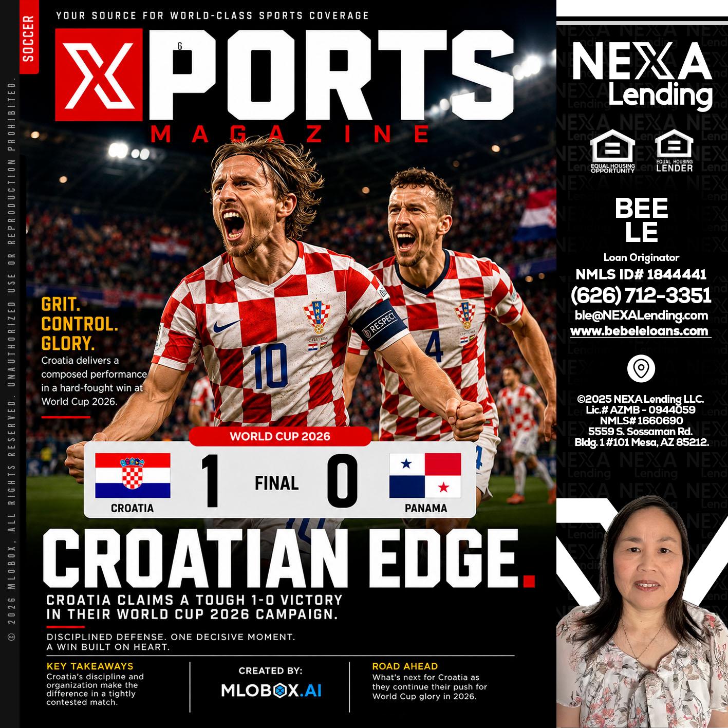 CROATIA 1-0 PANAMA - Bebe Le- Serving California -Loan Originator