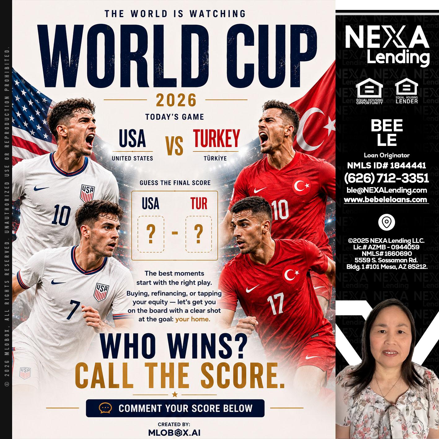 WHOS GONNA WIN? - Bebe Le- Serving California -Loan Originator
