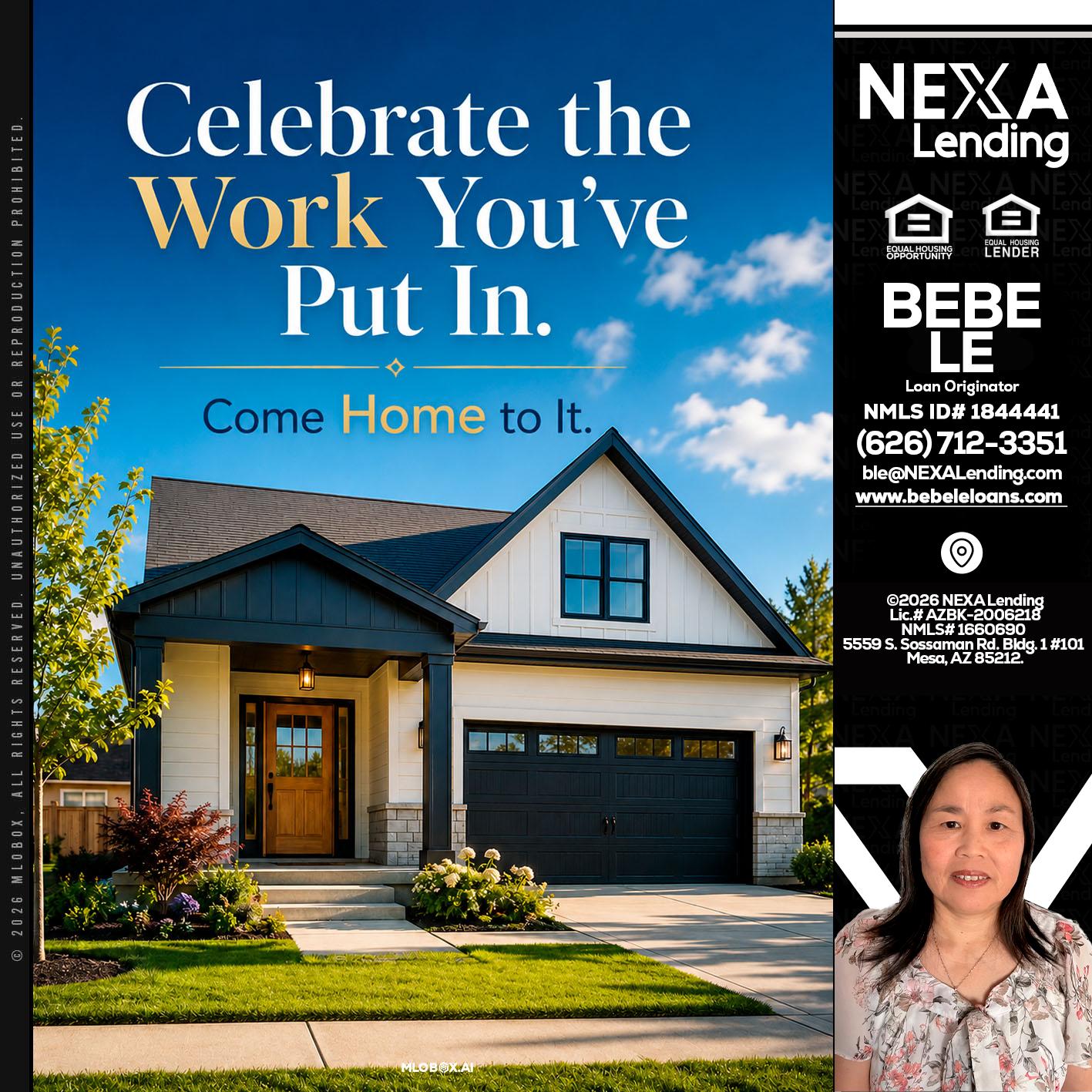 celebrate Labor Day - Bebe Le- Serving California -Loan Originator